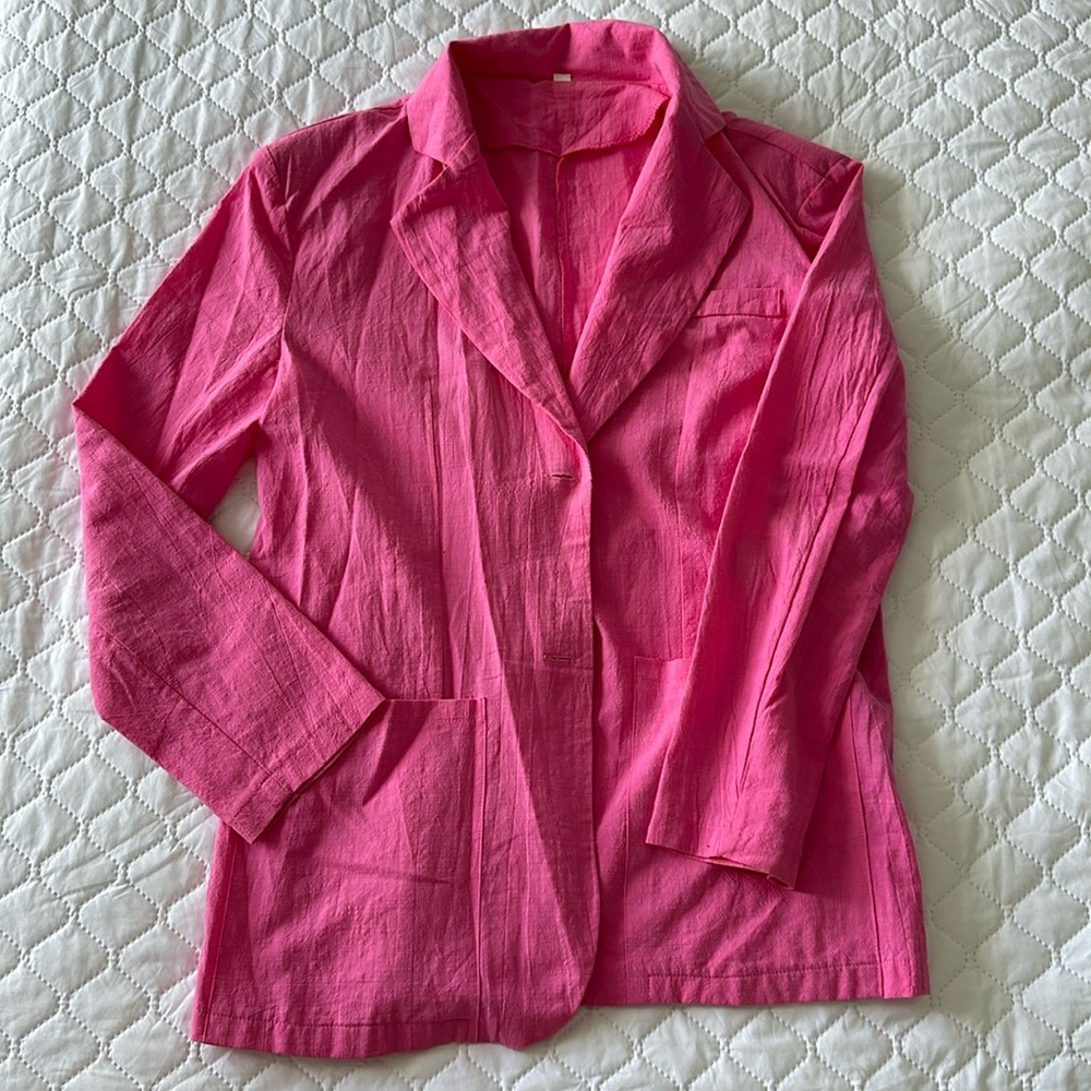 Pink Blazer with Pockets